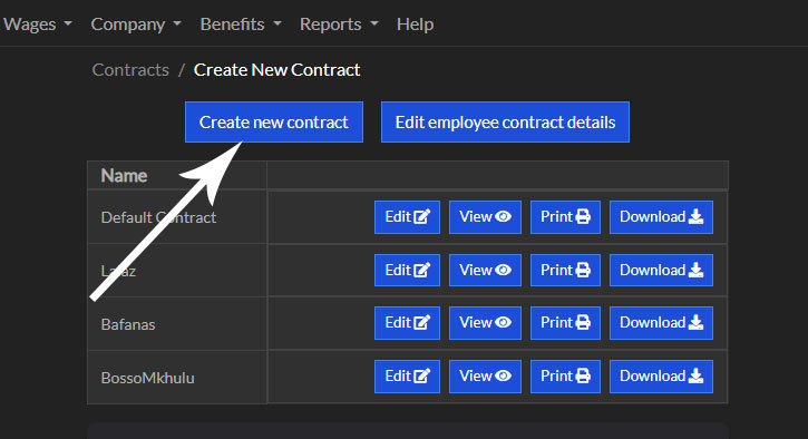 Create Employee Contrasts
